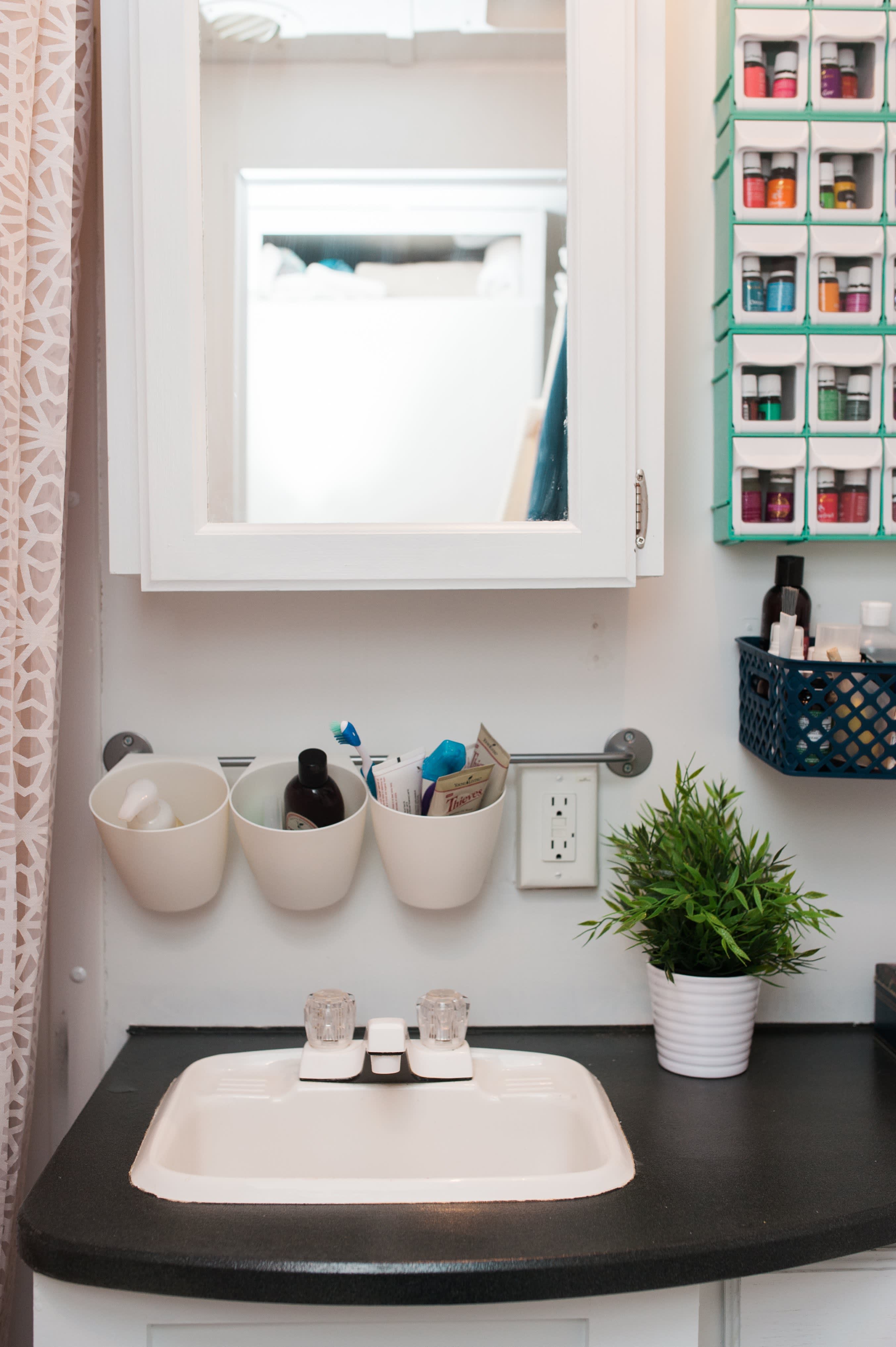 Bathroom storage ideas for small best sale spaces